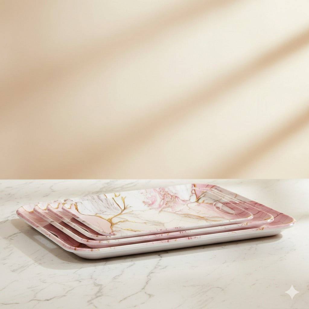 Thai Master 4-Piece Melamine Tray Set